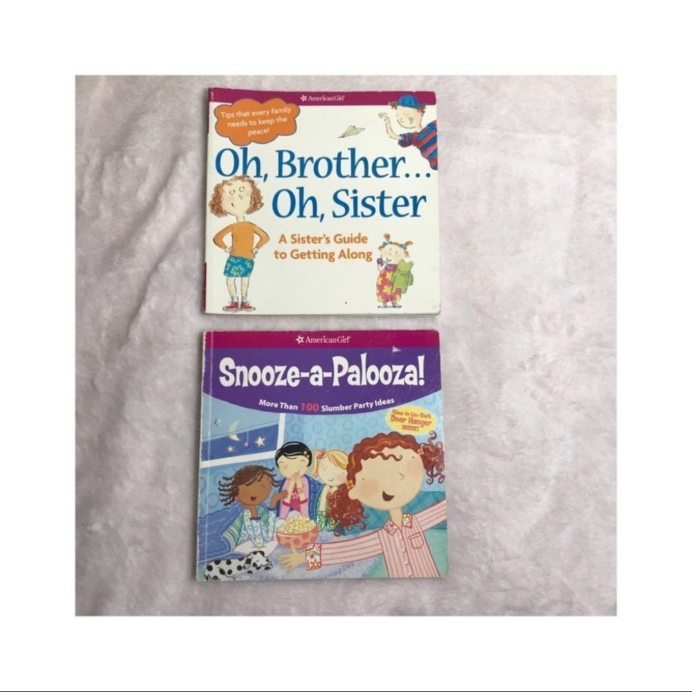 Collectible Lot 2 American Girl Books: Oh, Brother Oh Sister & Snooze